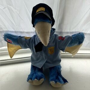 RARE 2016 Build a Bear Blue Pterodactyl Dinosaur 17" Tall Dino P9 with outfit